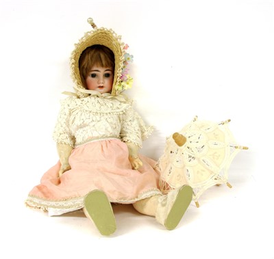 Lot 1209 - A Victorian bisque head doll