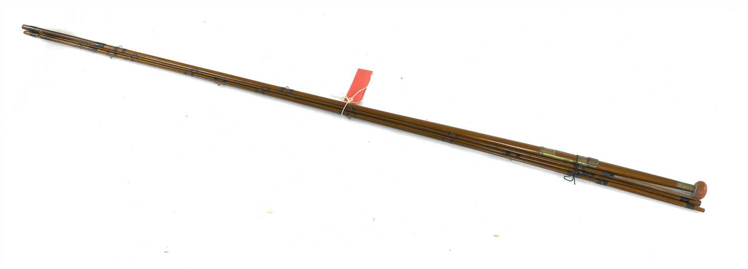 Lot 373 - Two Fallows & Co. split cane two part fishing rods