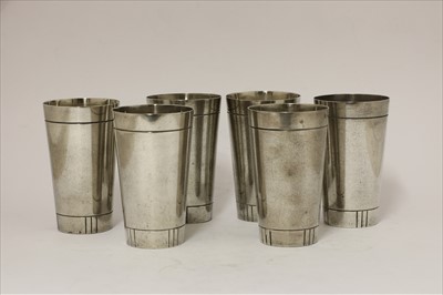 Lot 248 - A set of six Gorham sterling silver drinking cups