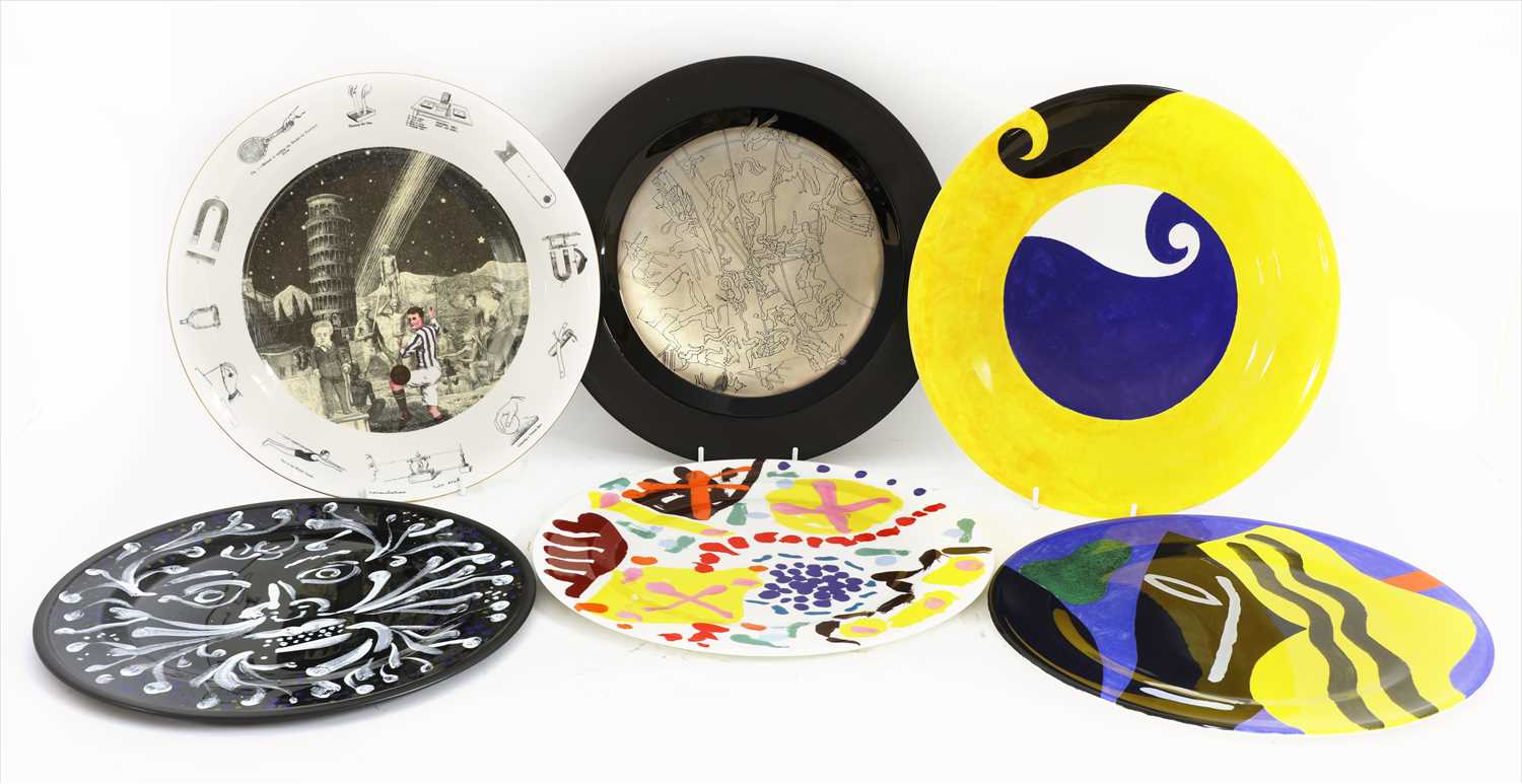 Lot 229 - A set of six Wedgwood Art plates