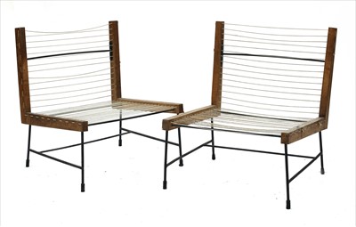 Lot 257 - A pair of lounge chairs