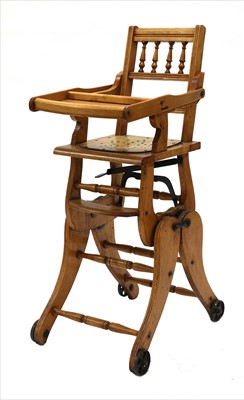 Lot 244 - A Victorian metamorphic child's high chair