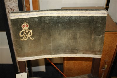 Lot 267 - A 1937 George VI coronation chair