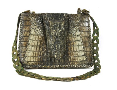 Lot 236 - A crocodile handbag