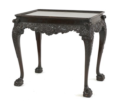 Lot 809 - An Irish mahogany silver table