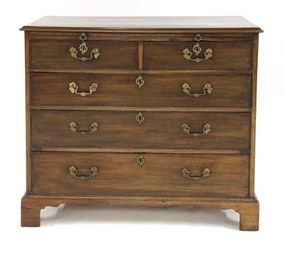 Lot 1702 - A George III mahogany bachelor's chest