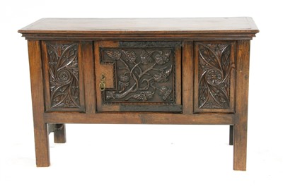 Lot 434 - A 17th century style low cupboard