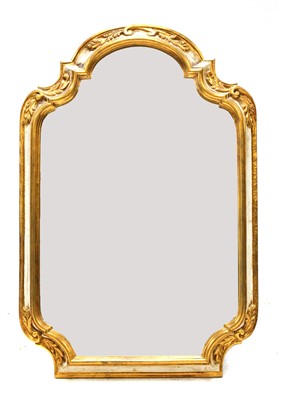 Lot 1592 - A contemporary gilt framed wall mirror