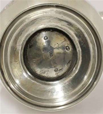 Lot 29 - A silver coffee pot