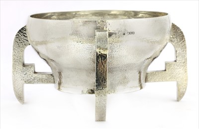 Lot 25 - An Arts & Crafts silver mether bowl