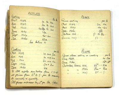 Lot 3 - WW2 HOME FRONT ARP WARDEN'S PERSONAL NOTEBOOK