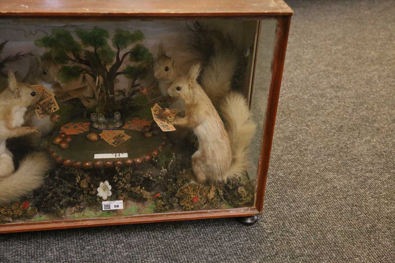 Lot 58 FOUR RED SQUIRRELS PLAYING CARDS,