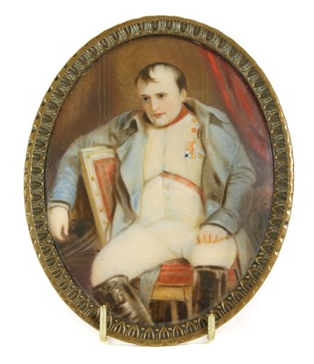 Lot 116 - A Cope, 19th century oval portrait miniature on ivory