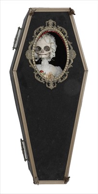 Lot 224 - A CHILD'S SKELETON IN A COFFIN