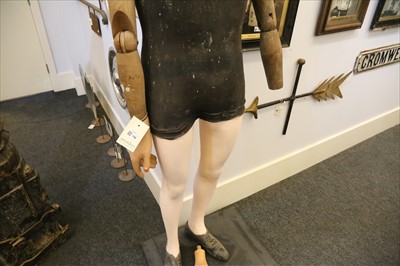 Lot 146 - FULL BODY MANNEQUIN WITH WAX HEAD