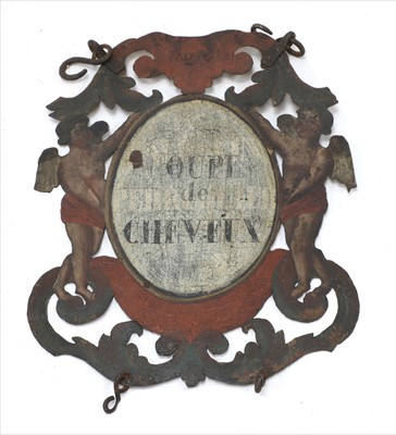 Lot 152 - 'COIFFEUR', HANGING TRADE SIGN