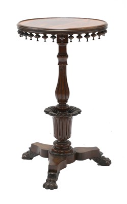 Lot 489 - A William IV rosewood occasional table