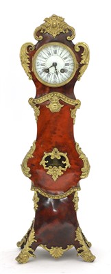 Lot 349 - A miniature French tortoiseshell longcase clock