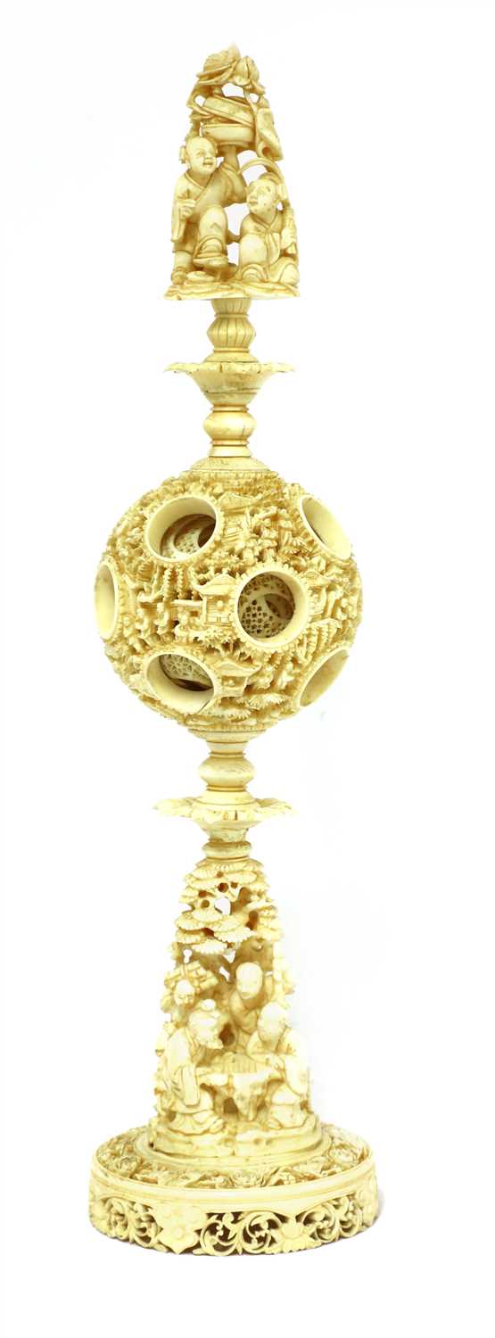 A Chinese Carved Ivory Puzzle Ball Auctions Price Archive