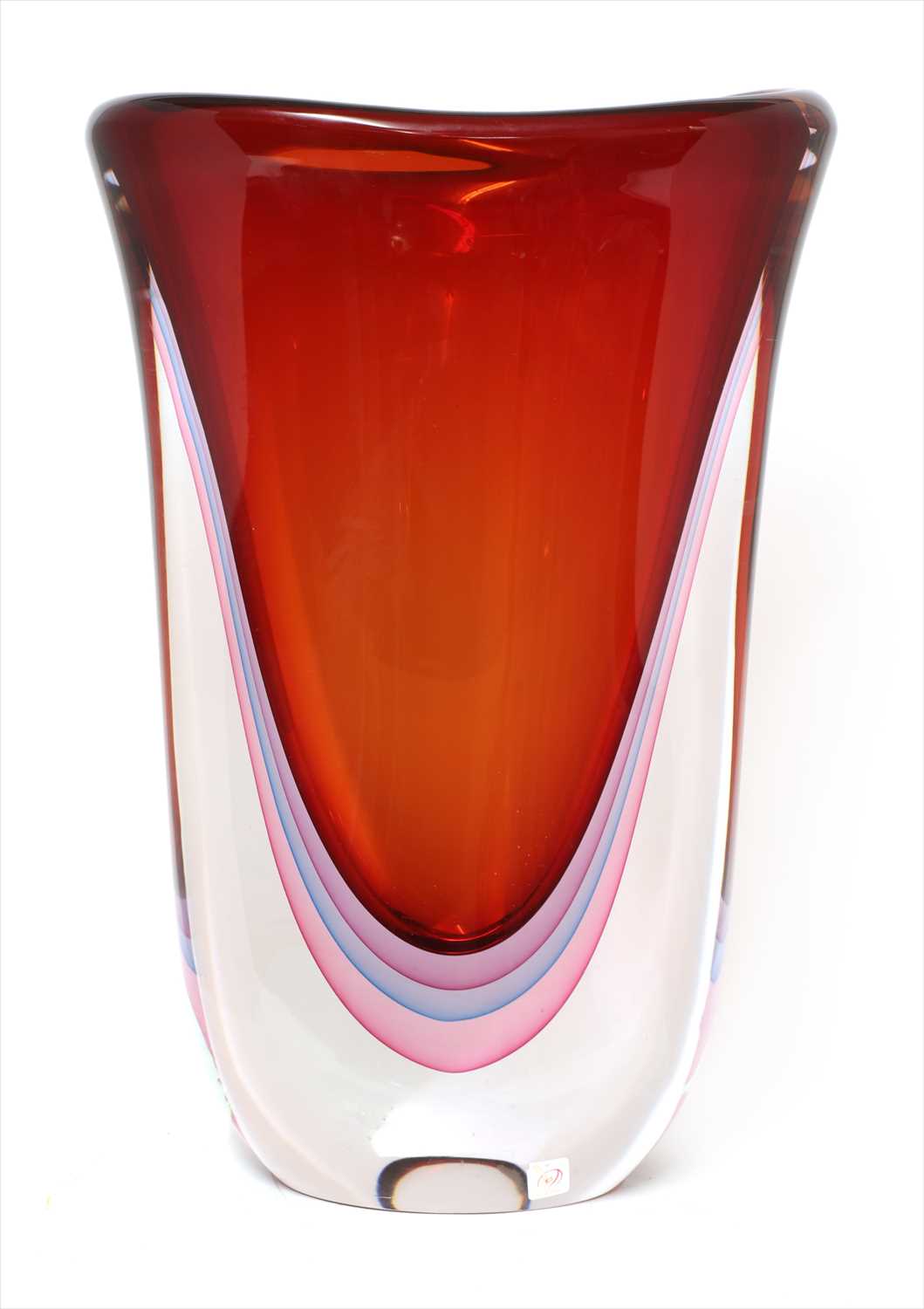 Lot 296 - A contemporary Murano glass vase