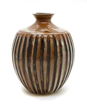 Lot 258 - John Leach (b.1939) a Muchelney Pottery stoneware vase