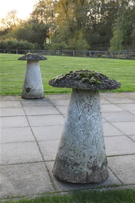 Lot 943 - A pair of  staddle stones