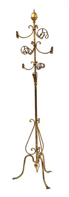 Lot 424 - A gilt metal hat stand