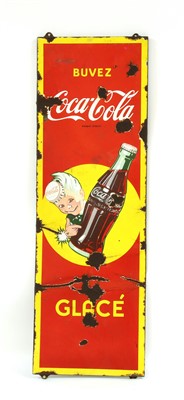 Lot 381 - A Belgium Coca Cola drinks sign