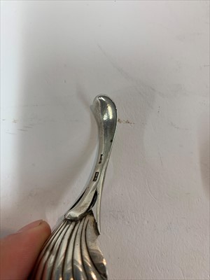 Lot 21 - A silver caddy spoon