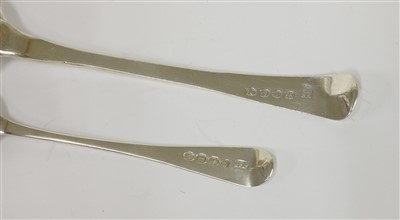 Lot 79 - A matched silver Old English pattern cutlery set