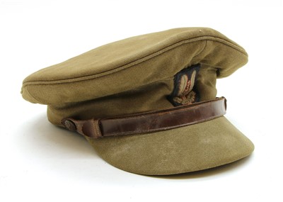 Lot 133 - A WWII British army officers named forage cap