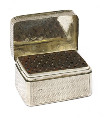 Lot 67 - A William IV silver nutmeg grater