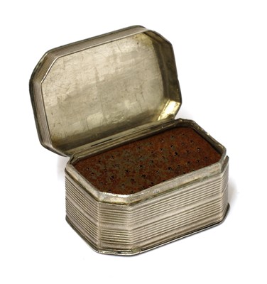 Lot 75 - A George III silver nutmeg grater