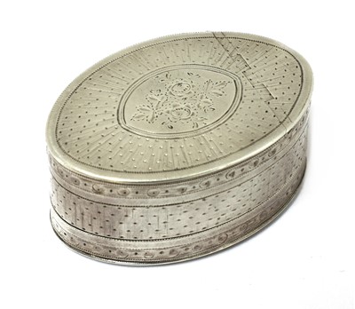 Lot 77 - A George III silver nutmeg grater