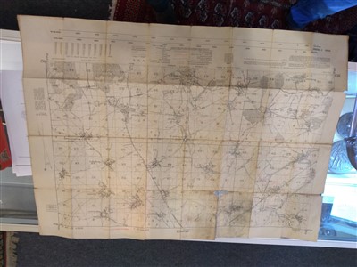 Lot 110 - An original WW1 Battle of Deville wood trench map