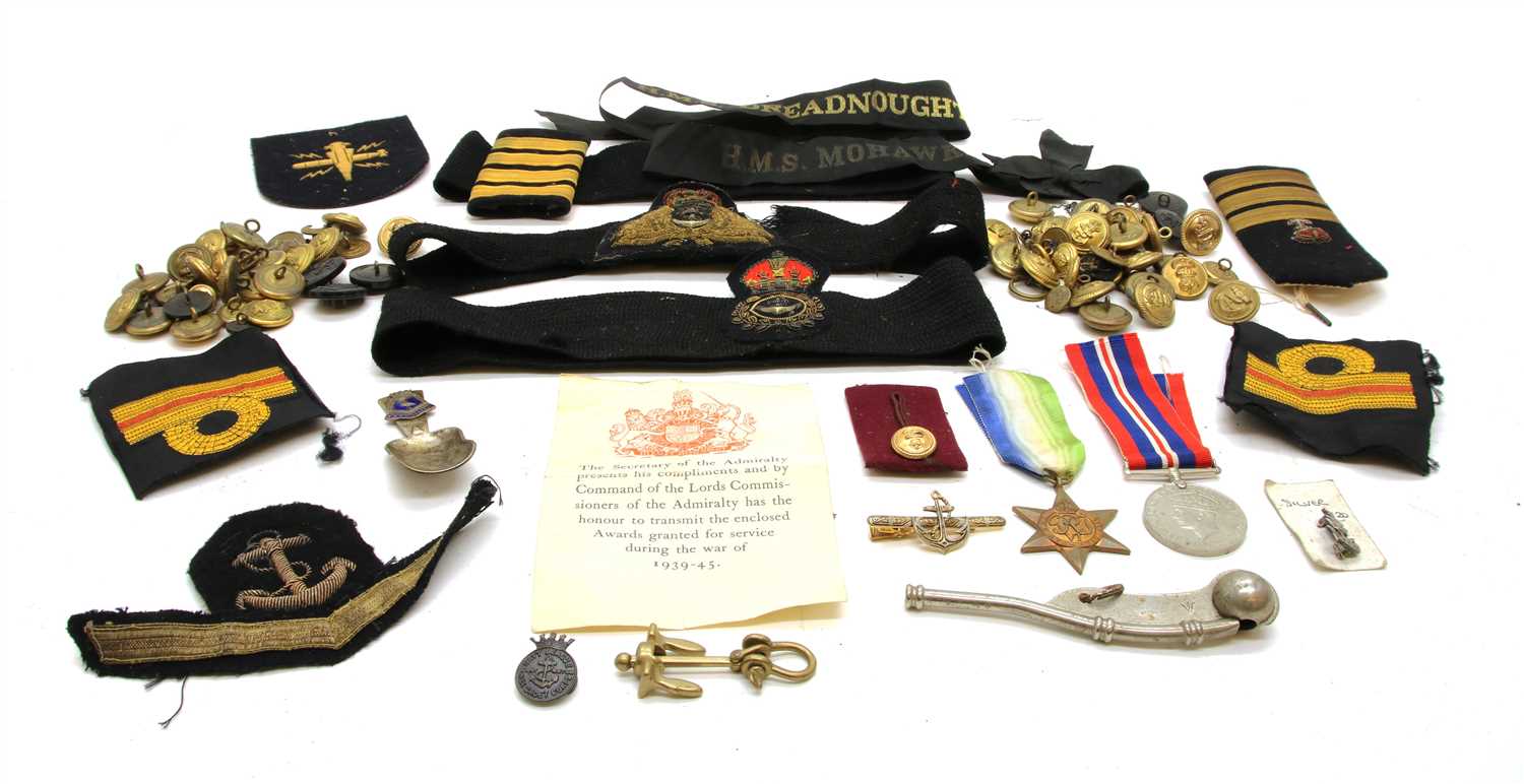 Lot 103 - A WWII British Royal Navy officer’s collection