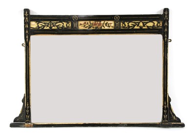 Lot 1674 - An aesthetic period overmantle mirror