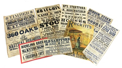 Lot 370 - A collection of 19th century posters