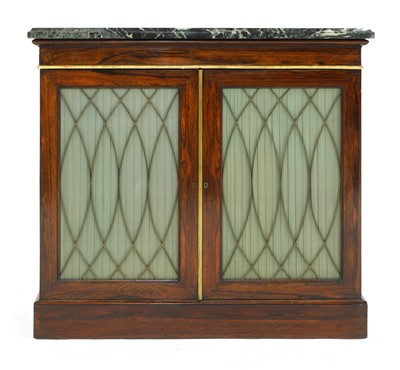 Lot 876 - A Regency period rosewood cabinet