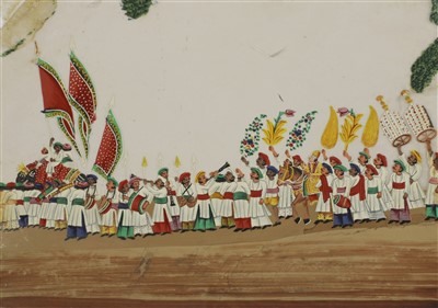 Lot 142 - Seven Indian paintings on mica