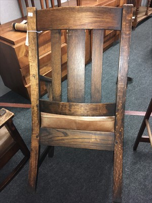 Lot 89 - An Arts & Crafts oak armchair