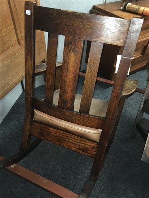 Lot 89 - An Arts & Crafts oak armchair