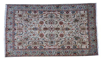 Lot 782 - A large Persian Tabriz carpet