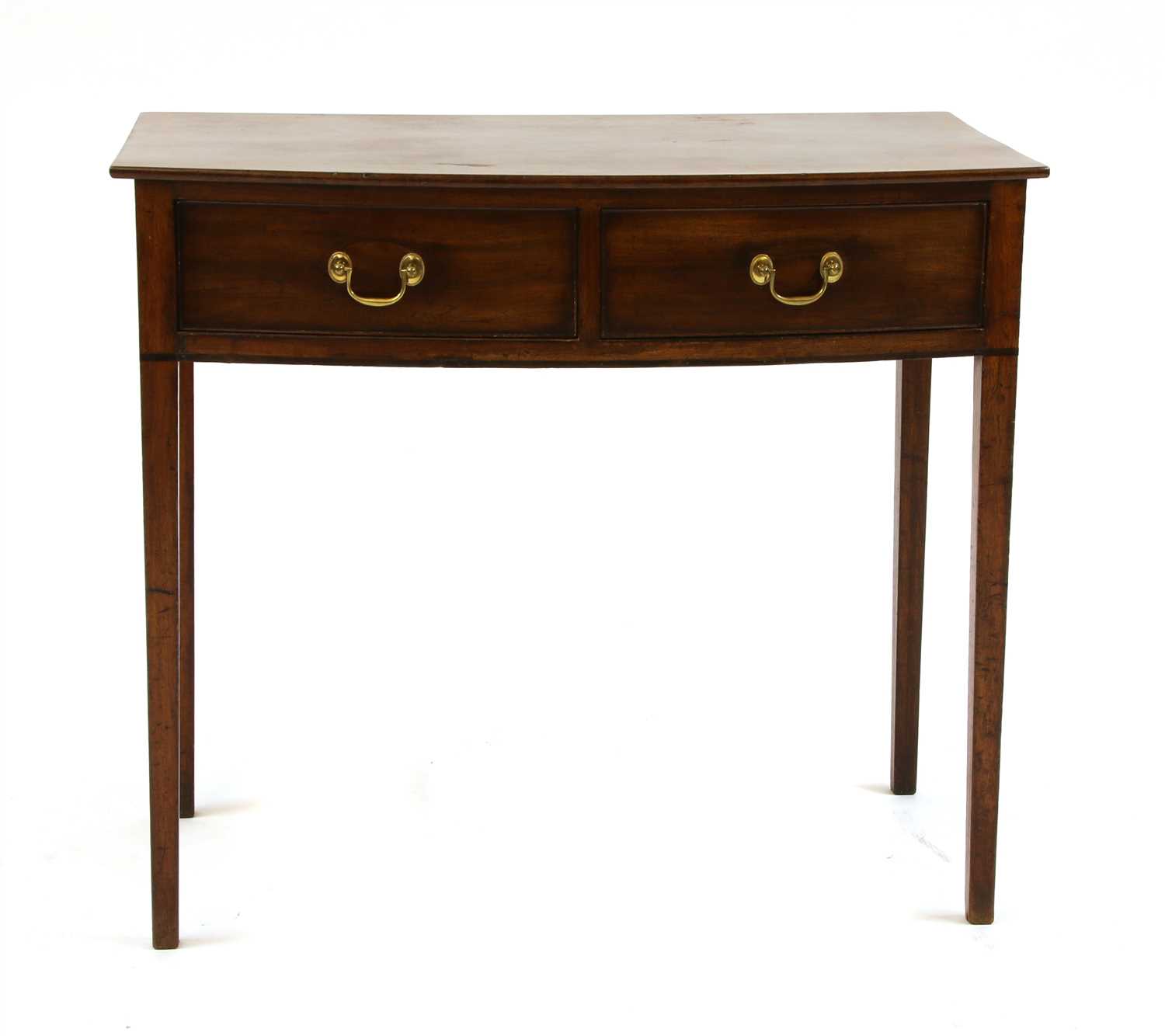 Lot 444 - A 19th century two drawer mahogany side table