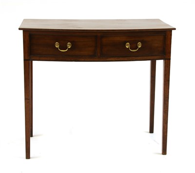 Lot 444 - A 19th century two drawer mahogany side table