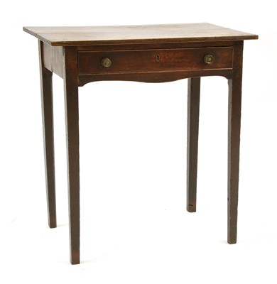 Lot 441 - A 19th century mahogany single drawer side table