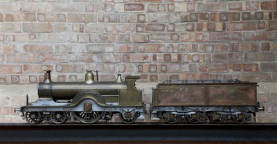 Lot 602 - A 5in gauge live steam model of the Midland Railway 115 Class 4-2-2 Johnson 'Spinner' locomotive