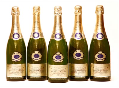Lot 60 - Veuve Clicquot Ponsardin, 1975, Royal Celebration Cuvee, five bottles