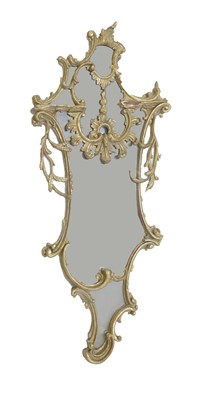 Lot 650 - A George III and later gilt-framed wall mirror