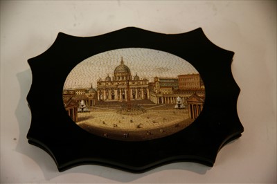 Lot 108 - A micromosaic of St Peter's Square, Rome
